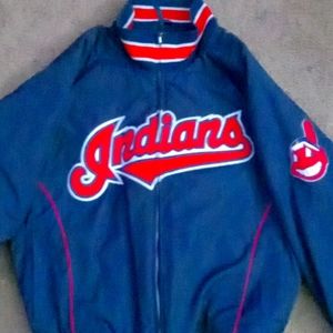 Authentic ( Throwback ) Cleveland Indians "Chief Wahoo" Jacket